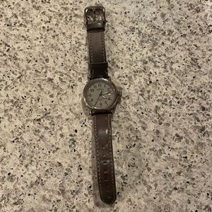 Shinola Argonite 705 leather wrist watch